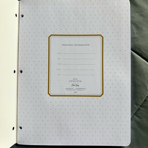 Blue Sky Floral Planner - Green, Pink, and Yellow - Picture 3 of 5